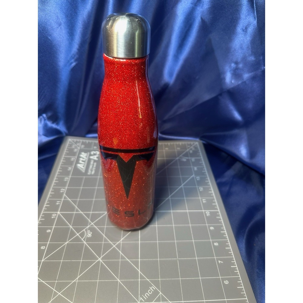 20oz Tesla 11" Sparkle Glitter Vacuum Sealed Tumbler Thermos Bottle